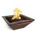 Malibu Wide Spill Fire & Water Bowl - GFRC Concrete Chocolate