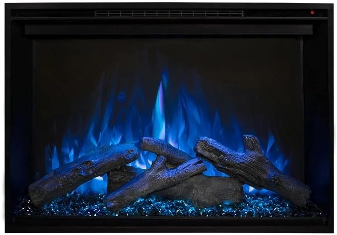 Modern Flames 26 Redstone Built-In Insert Electric Fireplace blue flame logs off - 3766a58a-e51f-41a7-837a-f51d86613490