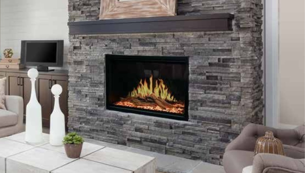 Modern Flames Orion Traditional Heliovision Virtual Electric Fireplace Built-In Flush Install