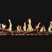  Modern Flames Orion Virtual Electric Fireplace Flame Pattern Close Up Yellow Flame Black Background