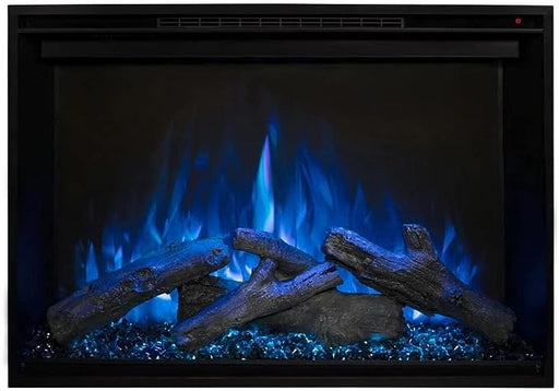 Modern Flames Redstone Built-In Insert Electric Fireplace blue flame logs off - 3f9b2e4c-ebc7-4fc8-a484-334922938c89