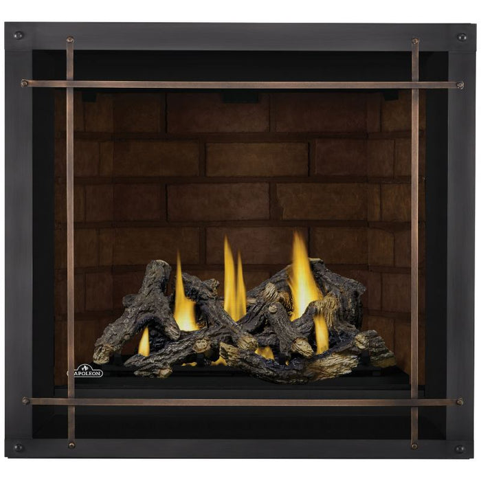 Napoleon Altitude X 36 Direct Vent Fireplace Denali Premium Front Antique Pewter