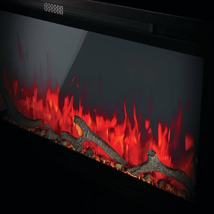 Napoleon Entice 36 Built-InWall Mount Linear Electric Fireplace Detail Driftwood