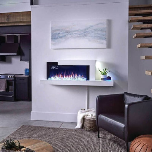 Napoleon Stylus Cara Elite 59 Wall Mount Electric Fireplace Living Room near the Stairs