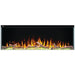 Napoleon Trivista Primis 50 3-Sided Built-in Electric Fireplace Logs Flame Orange Ember Bed Lime Accent Dark Orange