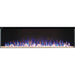 Napoleon Trivista Primis 60 3-Sided Built-in Electric Fireplace Glass Ember Bed Orange Flames Yellow Blue