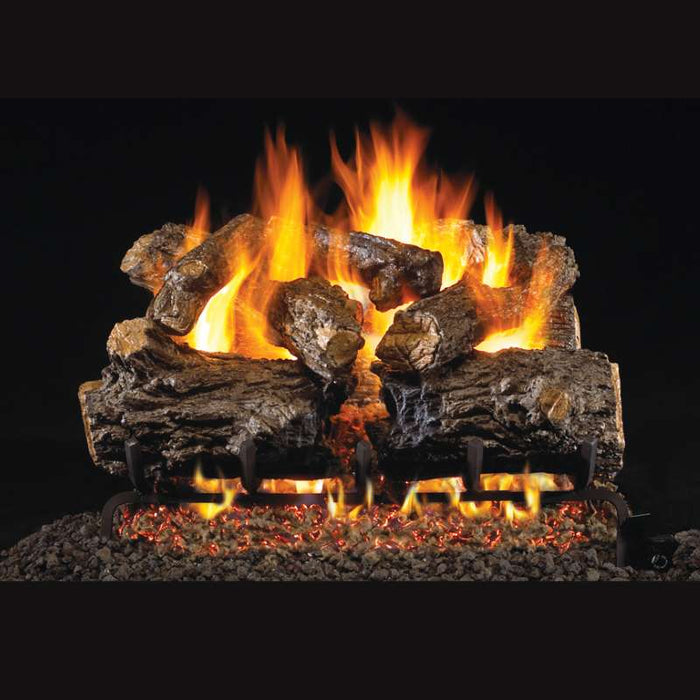 RH Peterson Real Fyre Burnt Rustic Oak Vented Gas Log Set