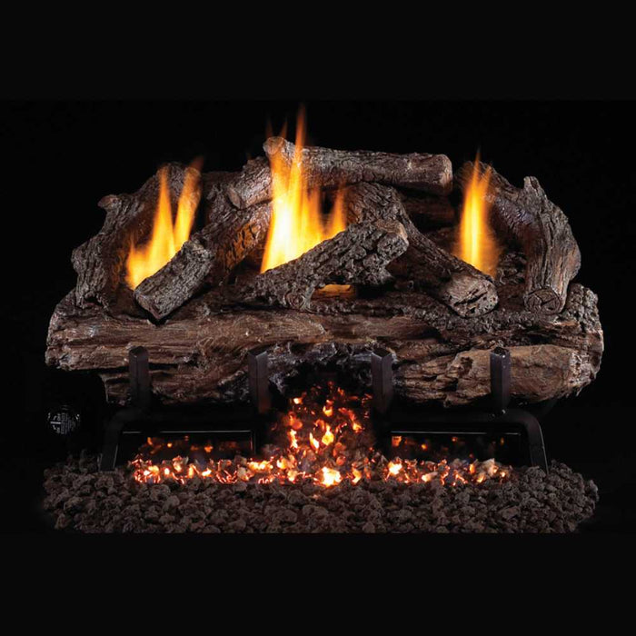 RH Peterson Real Fyre Charred Aged Split Vent Free Gas Log Set