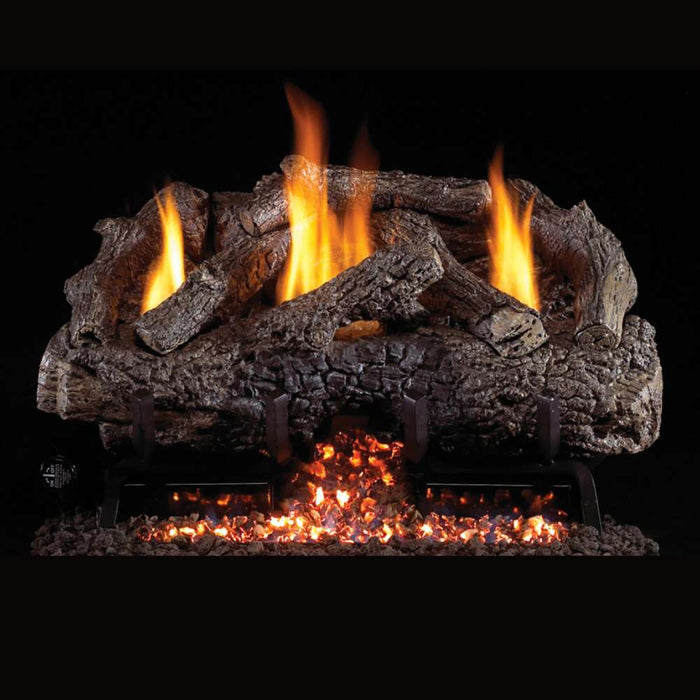 RH Peterson Real Fyre Charred Frontier Oak Vent Free Gas Log Set