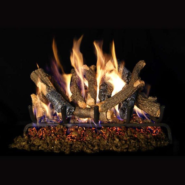 RH Peterson Real Fyre Charred Oak Stack Vented Gas Log Set