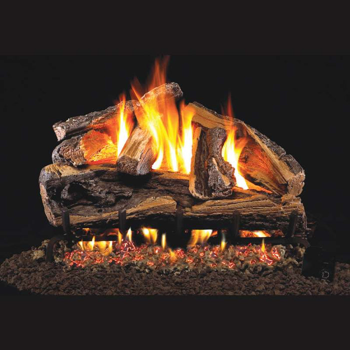 RH Peterson Real Fyre Rugged Split Oak Designer Vented Gas Log Set