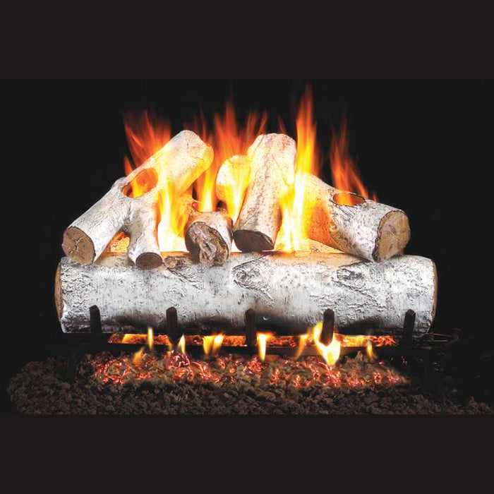 RH Peterson Real Fyre White Birch Designer Vented Gas Log Set