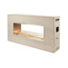 Ready-to-Finish See-Through 60 Fireplace Fireplace with Fire Burner Insert On plus Glass Wind Guard Cover