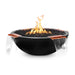 Savannah 4- Way Water Fire & Water Bowl - GFRC Concrete with Lava Rock