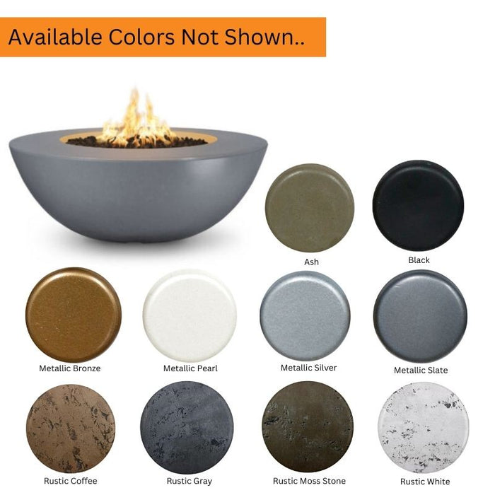 Savannah Fire Pit - GFRC Concrete 48" Wide Ledge Available Color Options