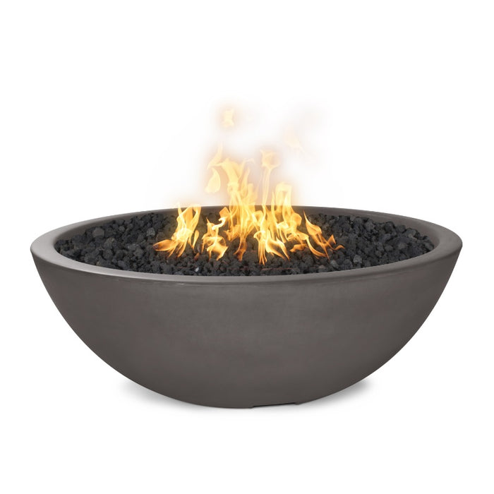 Savannah Fire Pit - GFRC Concrete Chestnut with Lava Rock