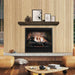 Simplifire Inception 36" Built In Traditional Electric Fireplace with Folio Front Face On 