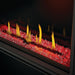 Tall Vector Luminous Clear Glass Embers Red