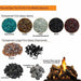 The Outdoor Greatroom Round Gas Fire Pit Kit Fire Media Options V1